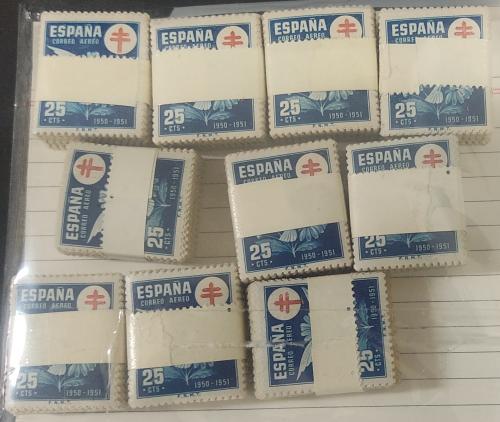 ** ESPAÑA. Ed. 1087 (1000). 1950. PRO TUBERCULOSOS. 25 cts. 