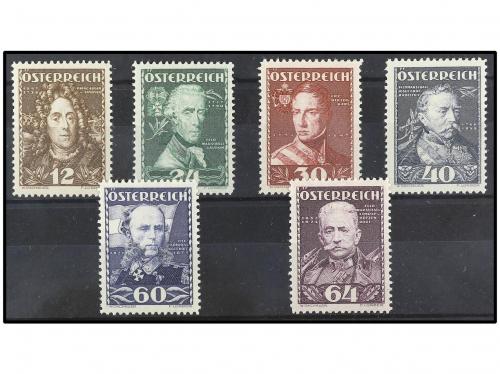 * AUSTRIA. Yv. 471/6. SERIE COMPLETA. 6 valores. Cat. 105&euro;.