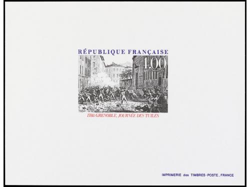 FRANCIA. PRUEBAS DE LUJO. 1988. Conjunto formado por las pru