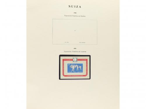 LOTES y COLECCIONES. SUIZA. Colección en álbum de 1854 a 197