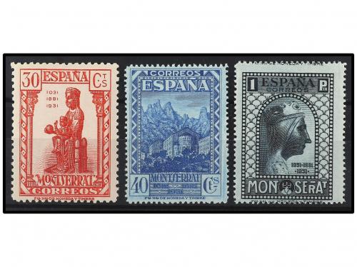 ** ESPAÑA. Ed. 643, 644 y 646. 30 cts., 40 cts. y 1 pta. Bie