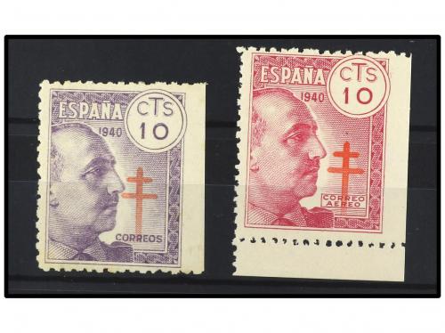 ** ESPAÑA. Ed. 936, 939smd. 10 cts. violeta y 10 cts. rosa S