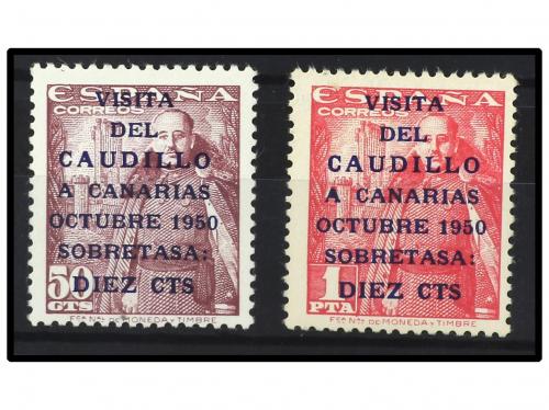 ** ESPAÑA. Ed. 1088/9. CANARIAS CORREO. 2 valores. SERIE COM