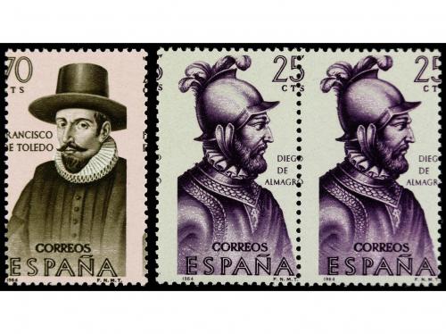 ** ESPAÑA. Ed. 1622/23dh. 1964. 25 c. (pareja) y 70 c. varie