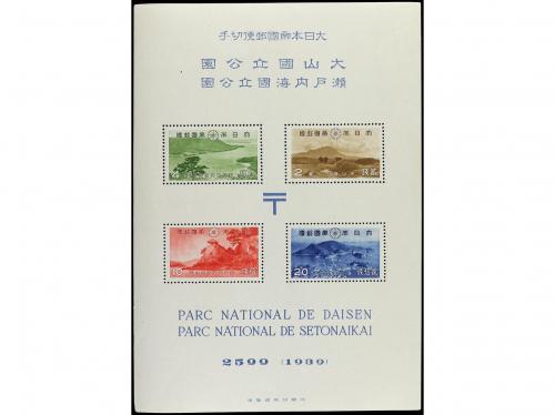 ** JAPON. Yv. HB 2, 3. 1938-9. PARQUES NACIONALES. 2 HB. Yve