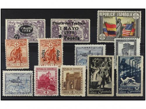 ** ESPAÑA. Ed. 758, 761/4 y 767/72. SERIES COMPLETAS. 12 val