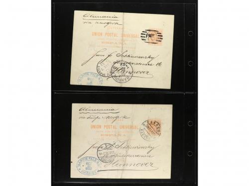 ✉ CUBA. Ed. 12 (9). 1893. ENTEROS POSTALES. Conjunto de 9 En