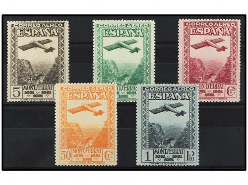 ** ESPAÑA. Ed. 650/4d. SERIE COMPLETA. 5 valores. Dentado 14