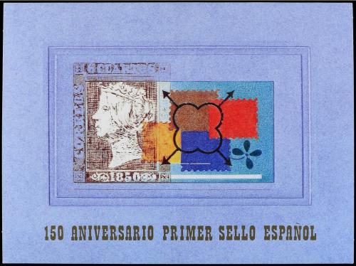 ** ESPAÑA. Ed. 3711Ac (2). 150 Aniversario del Primer Sello.