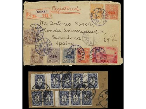 ✉ CHINA. 1906-1941. Conjunto formado por 2 cartas, 1 entero 