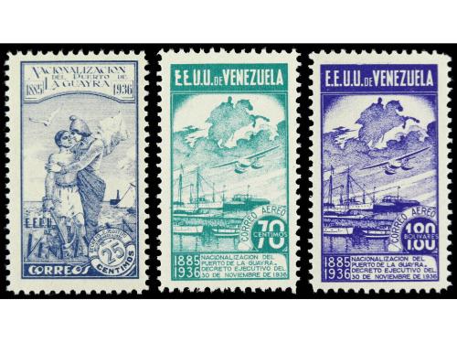 ** VENEZUELA. Ed. 184A + Av. 64A/5A. SERIE COMPLETA. 3 valor